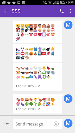 Android application Emoji Fonts Message Maker screenshort