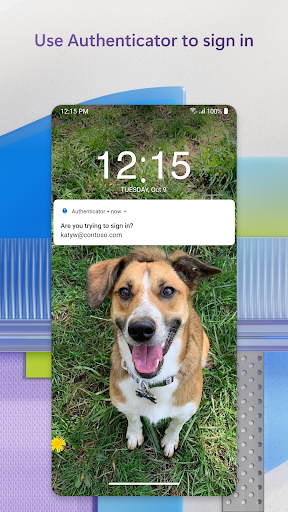 Screenshot of Microsoft Authenticator