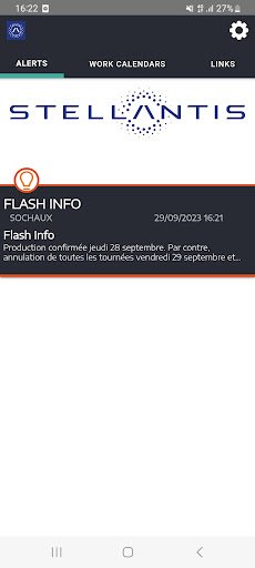 Android application Stellantis Alert screenshort