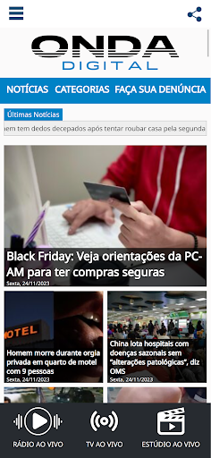 Android application Rede Onda Digital screenshort