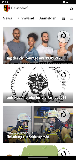 Android application Gemeinde Daisendorf screenshort