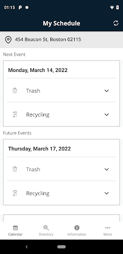 Boston Trash Schedule & Alerts Screen 3