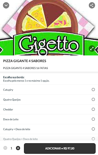 Gigetto Pizzaria Screen 2
