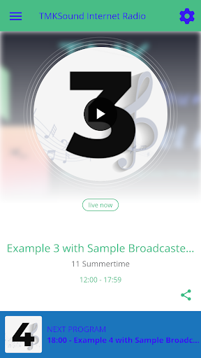 Android application TMKSound Internet Radio screenshort