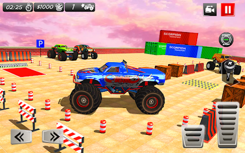 Monster Truck Parking Games 3D Screenshot