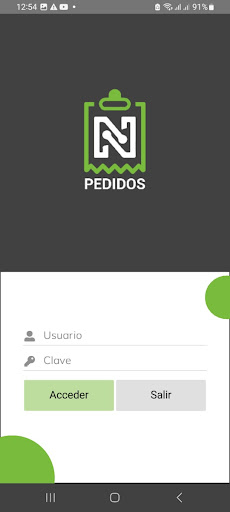 Android application N-pedidos screenshort