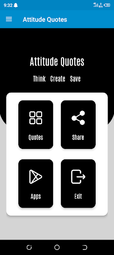 Android application Attitude Quotes App screenshort