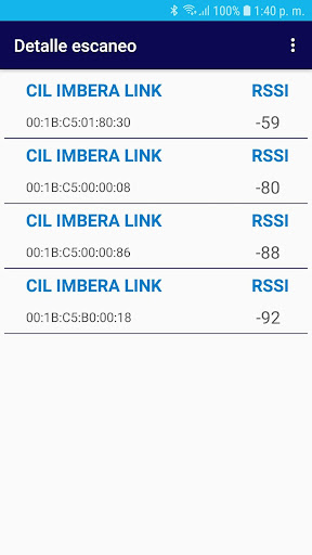 Android application Distribución screenshort