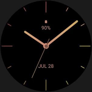 Minimal Rose Gold Watch Face