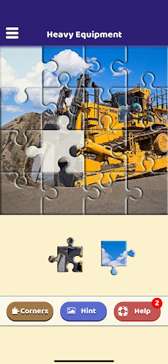 Heavy Equipment Puzzle Screen 2