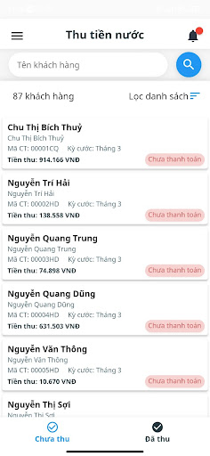 Android application HTX điện nước M'Drak screenshort