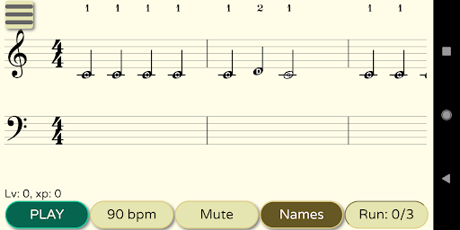 Android application 13 Hammers: Sight Reading screenshort