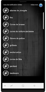 Aperçu de l'application