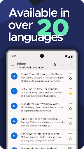 Screenshot of Thunderbird: Free Your Inbox