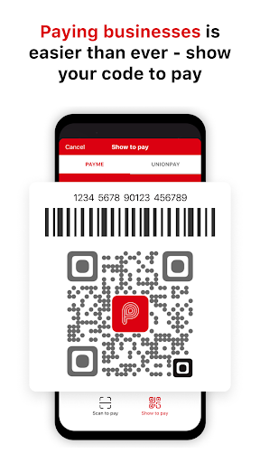 Screenshot of PayMe by HSBC