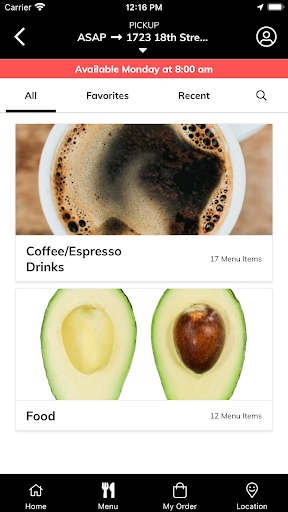 Reset Bar & Cafe Screen 2