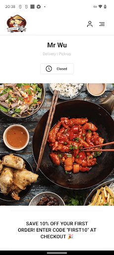 Android application Mr Wu Takeaway Coleraine screenshort