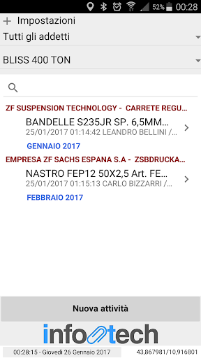 Android application Euro-Impresa Smart Mobile screenshort
