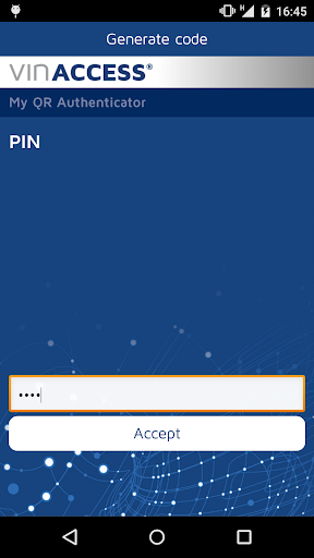 Android application vinToken vinACCESS® screenshort