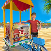 Crazy Ice Cream Cart - Summer Beach Frozen Food
