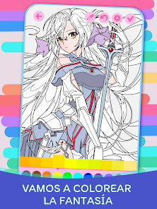 Captura de Pantalla 4 Libro de Colorear de Anime! android