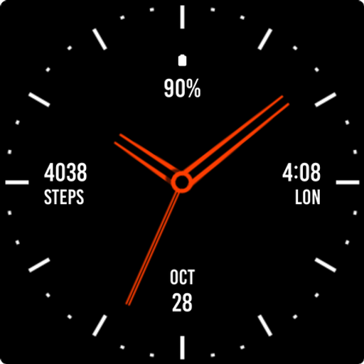 Black Style Pro Watch Face Logo