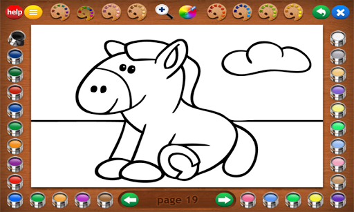 Coloring Book 10: Baby Animals Screen 3