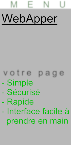 Android application WebApper screenshort