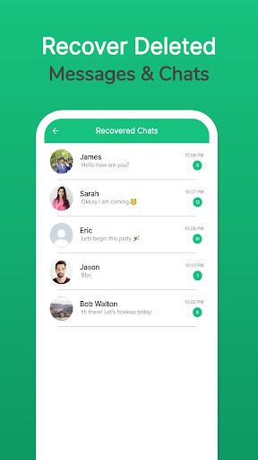 Android application WAMR: Recover Deleted Messages screenshort