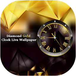 Kuvake-kuva Diamond Gold Clock Wallpaper