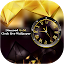 Diamond Gold Clock Wallpaper