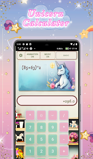 Android application Unicorn Calculator screenshort