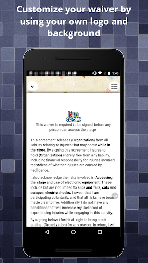 Waiver Electronic Screenshot 1 - AppWisp.com