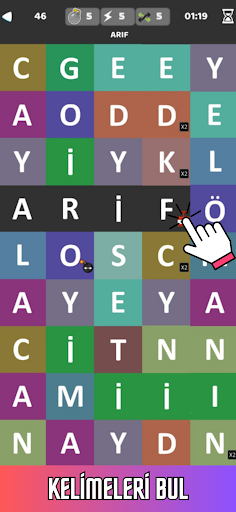 Android application Patlayan Kelimeler screenshort