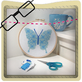 New embroidery stitch tutorial icon