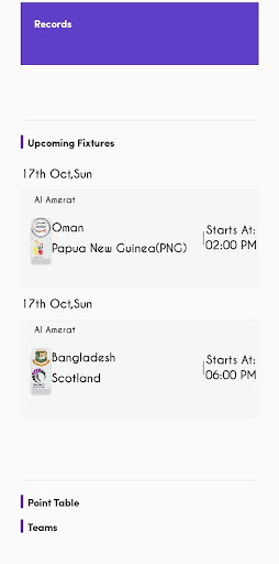 Android application Crickhitzz screenshort