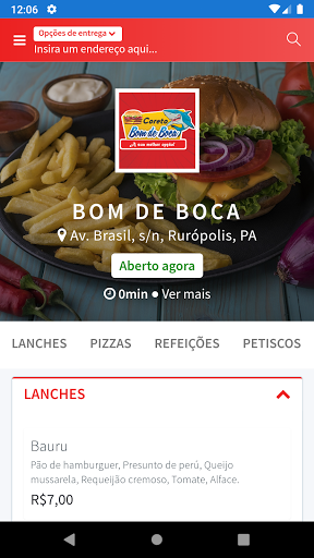 Android application Bom de Boca screenshort