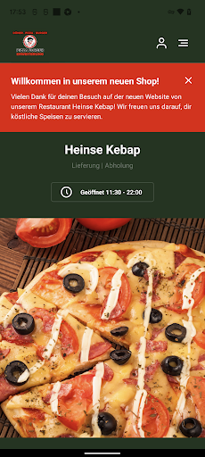 Android application Heinse Kebap screenshort