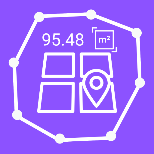 GPS Coordinate Area Measure Logo