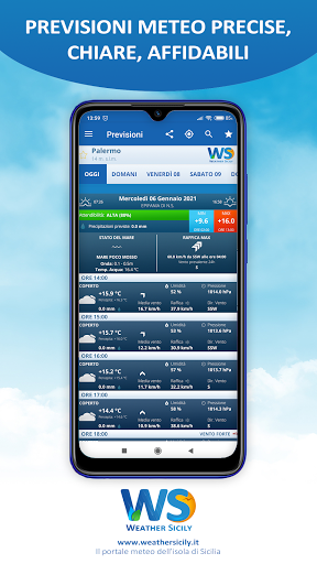 Android application Weather Sicily screenshort