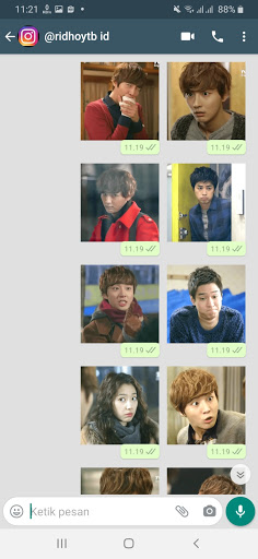 Stiker WA Flower Boy Neighbor Drakor WAStickerApps