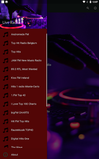 Chart Hits Radios Live Screen 2