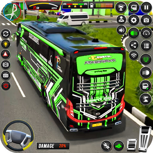 US Public Bus Driving Games 3d logo