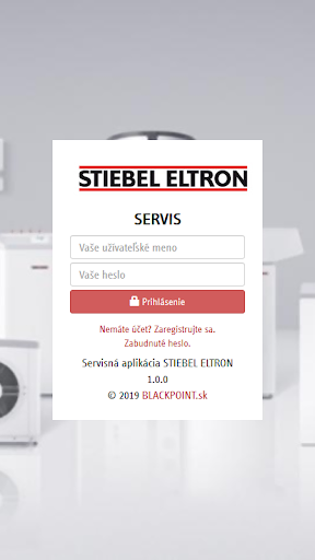 Android application Servisná aplikácia STE screenshort