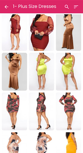 Android application Plus Size Dresses for Women screenshort