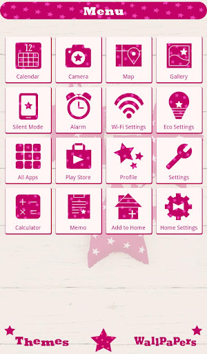 Pink Stars wallpaper Screen 2