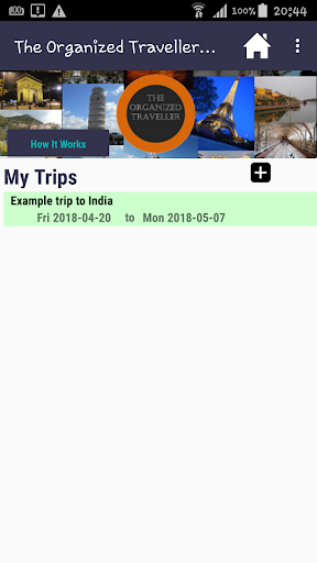 Android application The Organized Traveller: Trip screenshort