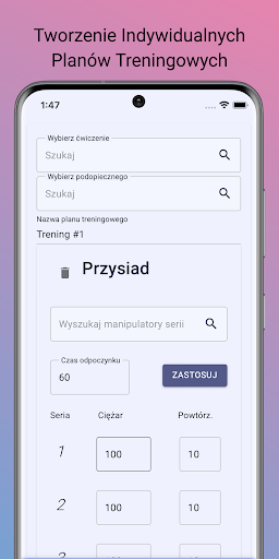 Android application Workout Buddy screenshort