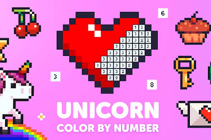 unicorn color by number app
