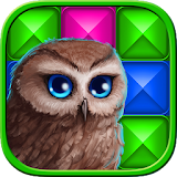 Pixel art. Color cross in the Owls' Kingdom icon